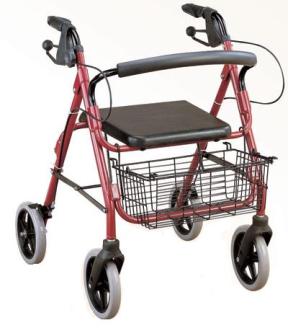 Andadera con Asiento Cesta y Sistema de Freno de Mano 